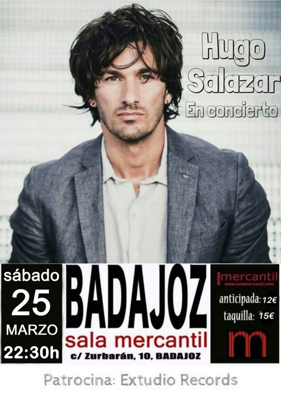 El cantante sevillano Hugo Salazar presentará en Badajoz su nuevo single