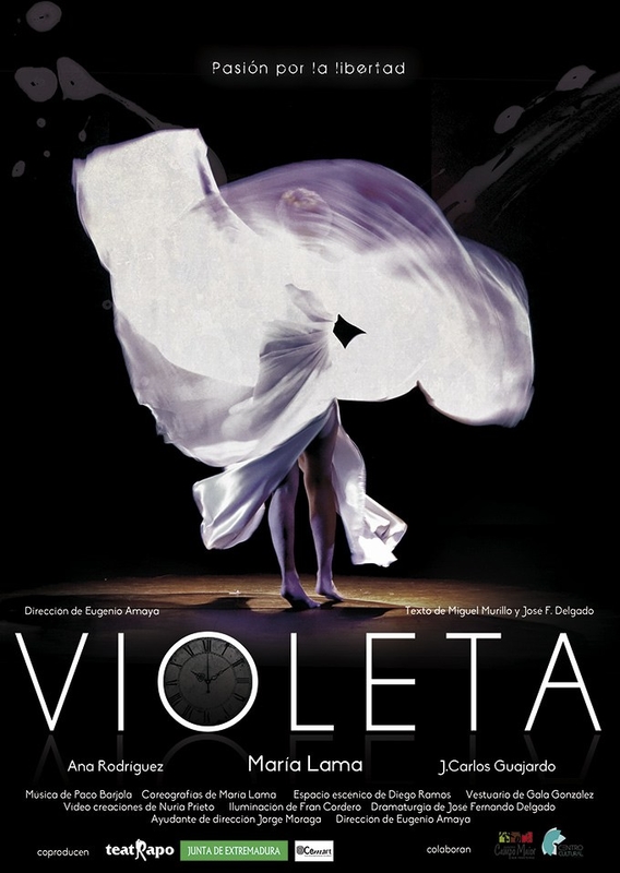 La obra de danza-teatro ''Violeta. Pasión por la libertad'' llega este jueves a Badajoz