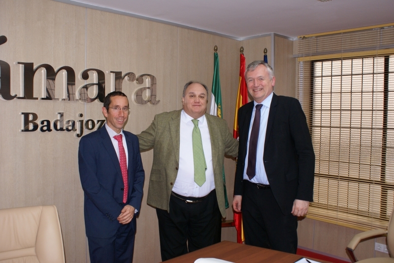 Visita del Consejero Económico y Comercial de Valonia-Bruselas Internacional a la Cámara de Badajoz