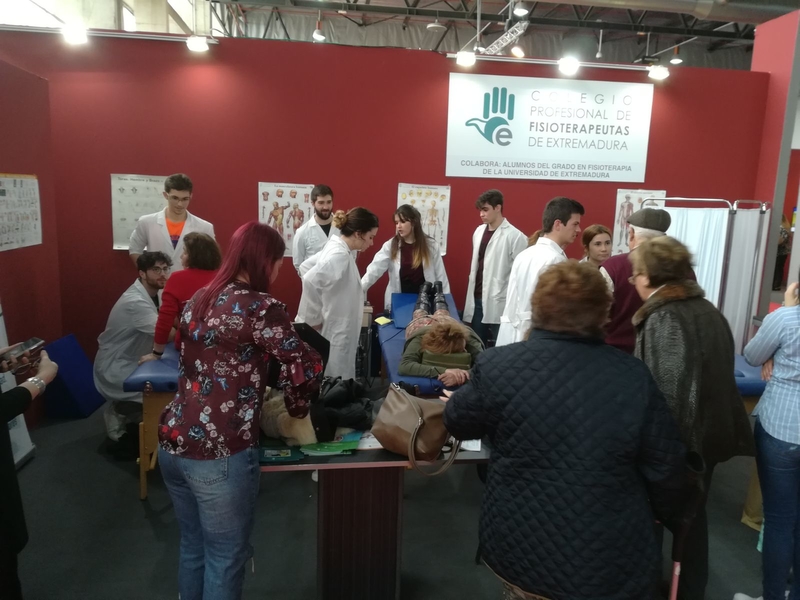 El Colegio Profesional de Fisioterapeutas de Extremadura estará presente en la Feria de Mayores
