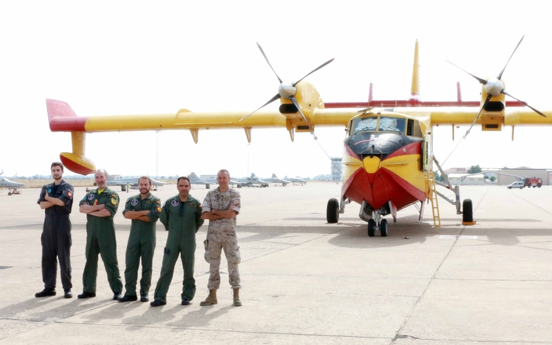 Despliega en la Base Aérea de Talavera un avión del 43 Grupo para a Lucha contra incendios Forestales