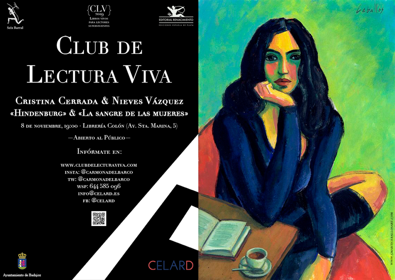 Encuentro coloquio entre las escritoras Cristina Cerrada y Nieves Vázquez Recio, en el marco del Club de Lectura Viva