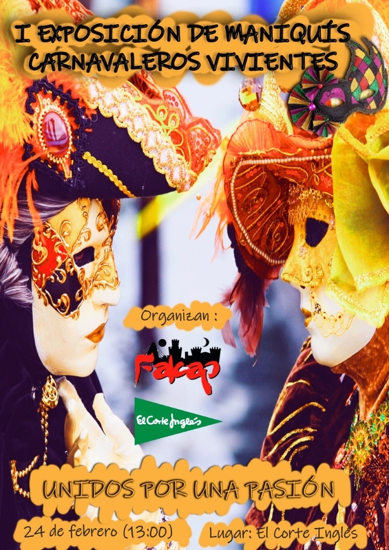 El Corte Inglés de Badajoz acoge la I exposición de maniquís carnavaleros vivientes