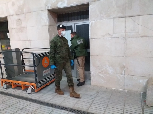 Un total de 35 efectivos de la Unidad Militar de Emergencias se despliega en Badajoz 