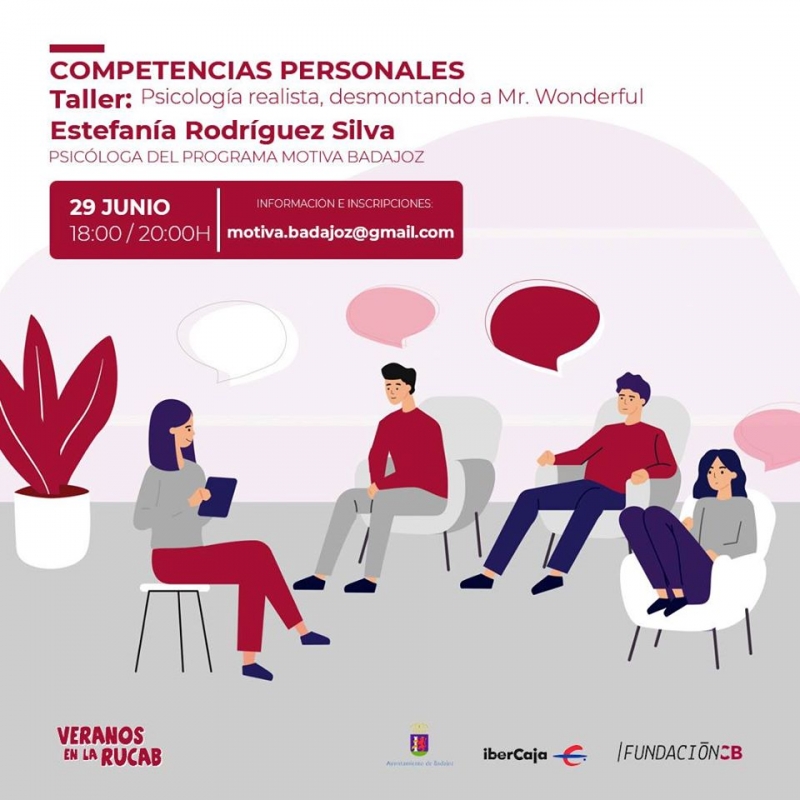 El próximo lunes 29 de junio Estefanía Rodríguez imparte un taller psicología realista