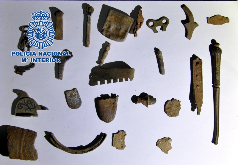 La Policía Nacional detiene en Badajoz a tres personas por expoliar yacimientos arqueológicos 