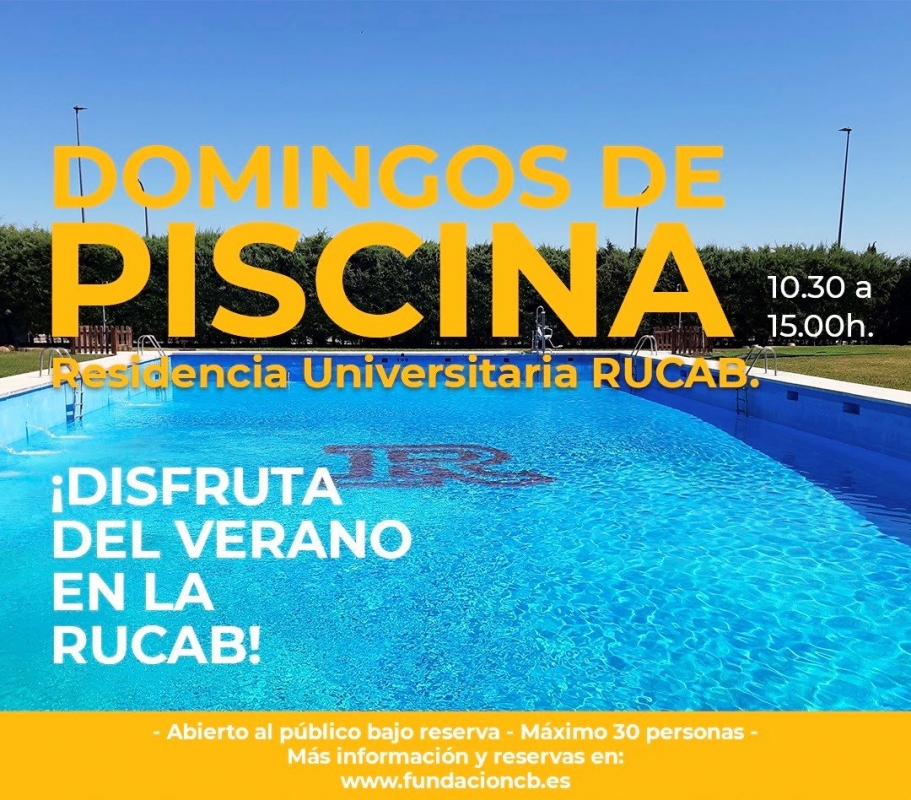 La piscina de la Residencia Universitaria de Fundación CB en Badajoz abrirá al público los domingos de julio y agosto