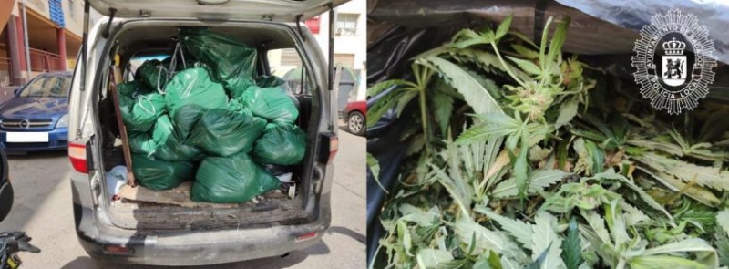 La Policía Local de Badajoz detiene a un individuo que transportaba droga en su vehículo
