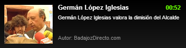 Declaraciones de Germán López Iglesias tras la dimisión de Miguel Celdrán