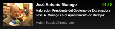 Declaraciones de José Antonio Monago tras la dimisión de Miguel Celdrán