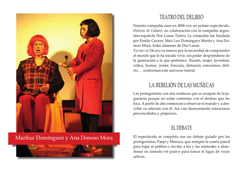 Teatro contra la violencia de género adolescente en la RUHC
