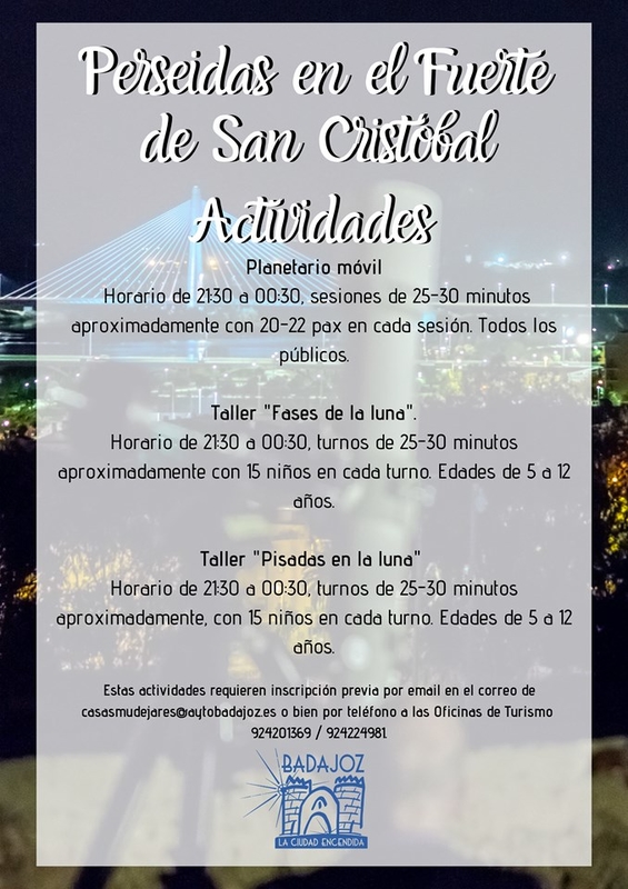 Las Perseidas en el Fuerte de San Cristóbal