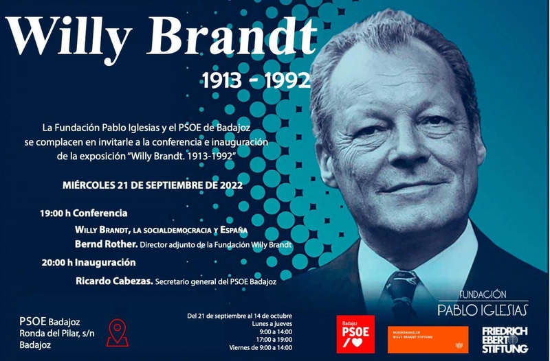 ''Willy Brandt, la socialdemocracia y España'', una conferencia de Bernd Rother en la sede del PSOE de Badajoz