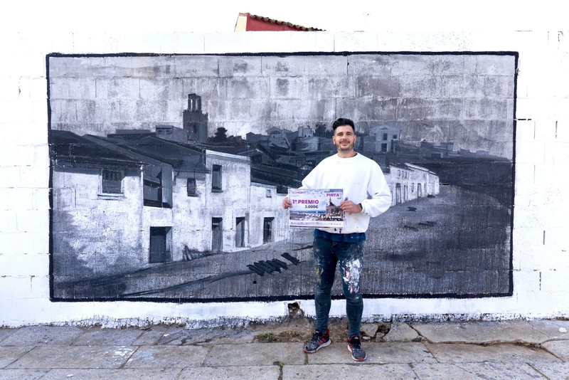 Pedro Almeida gana la III edición del concurso de arte urbano 'Badajoz Pinta'