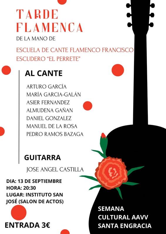 Este miércoles se celebra la ''Tarde Flamenca'' de la Escuela Francisco Escudero 'El Perrete'