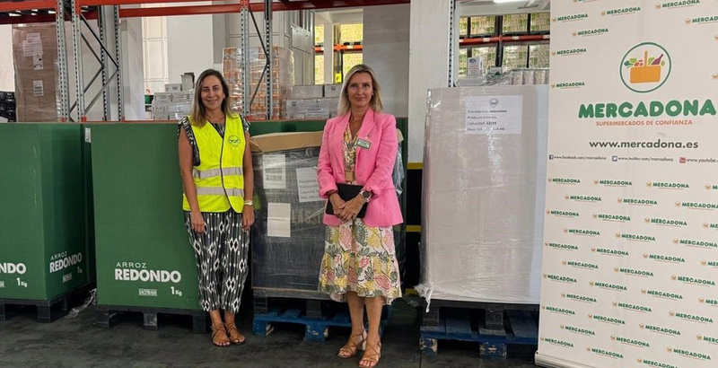 Mercadona entrega 7.800 kilos de productos al Banco de Alimentos de Badajoz gracias a las donaciones de sus clientes