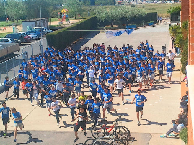 Niños del colegio 'El Tomillar' de Badajoz participan este viernes en una carrera contra la desnutrición infantil