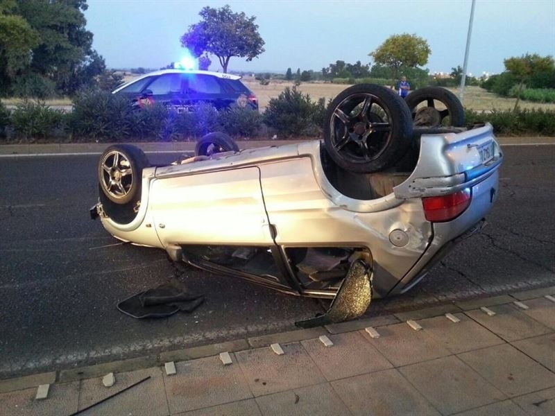 Implicado un conductor ebrio en el accidente con cuatro heridos en el Puente Real de Badajoz