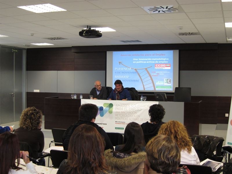 CCOO aborda nuevos enfoques en las políticas activas de empleo como los ''amarres solidarios'' en una jornada en Badajoz