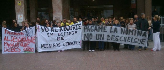 Nueva protesta de los trabajadores de PALICRISA ante la voluntad de la empresa de ''descolgarse del convenio''