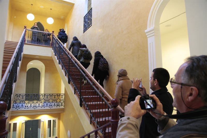 Estudiantes canarios de Arquitectura visitan las nuevas instalaciones del Museo de Bellas Artes de Badajoz