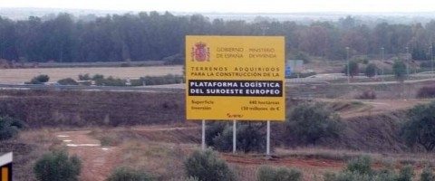 Este lunes se colocará la primera piedra de la Plataforma Logística de Badajoz