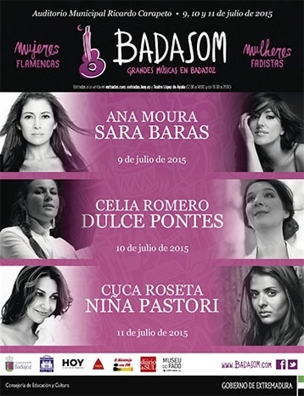 El nuevo espectáculo de Sara Baras y la música de Ana Moura abren el próximo jueves el Festival Badasom