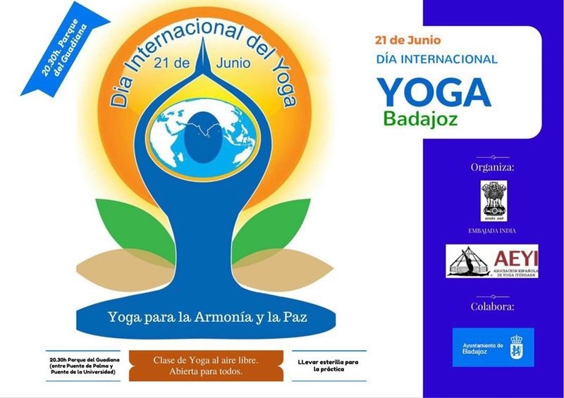 Badajoz celebrará el Día Internacional del Yoga con clases gratuitas al aire libre en el Parque del Guadiana