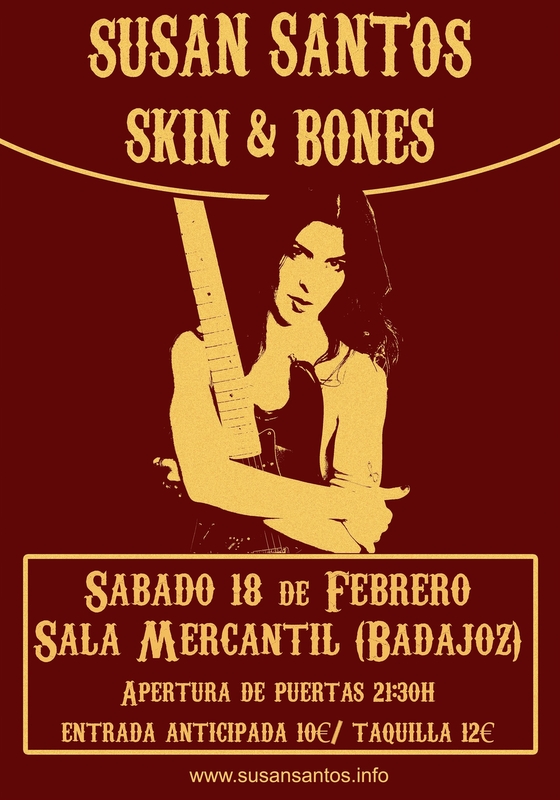Susan Santos ofrece este sábado en Badajoz su único concierto en Extremadura para presentar su disco 'Skin & Bones'