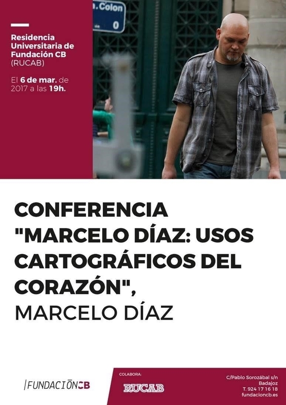 El autor Marcelo Díaz ofrece una conferencia en Badajoz sobre los usos cartográficos del corazón