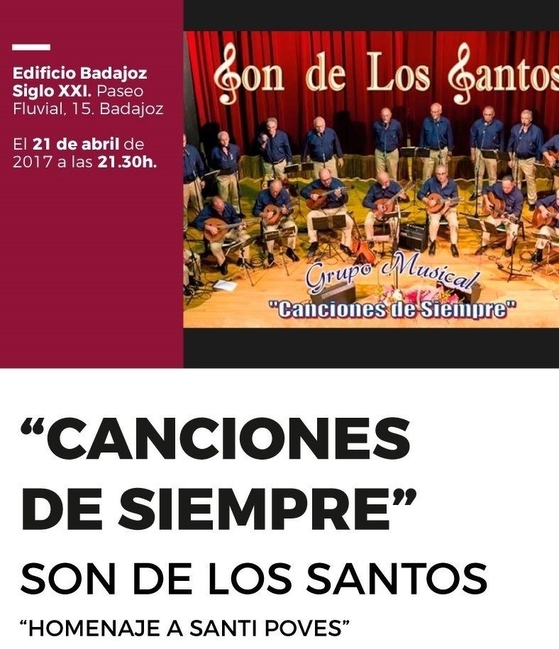 El grupo 'Son de los Santos' ofrecerá el concierto Canciones de Siempre el próximo viernes