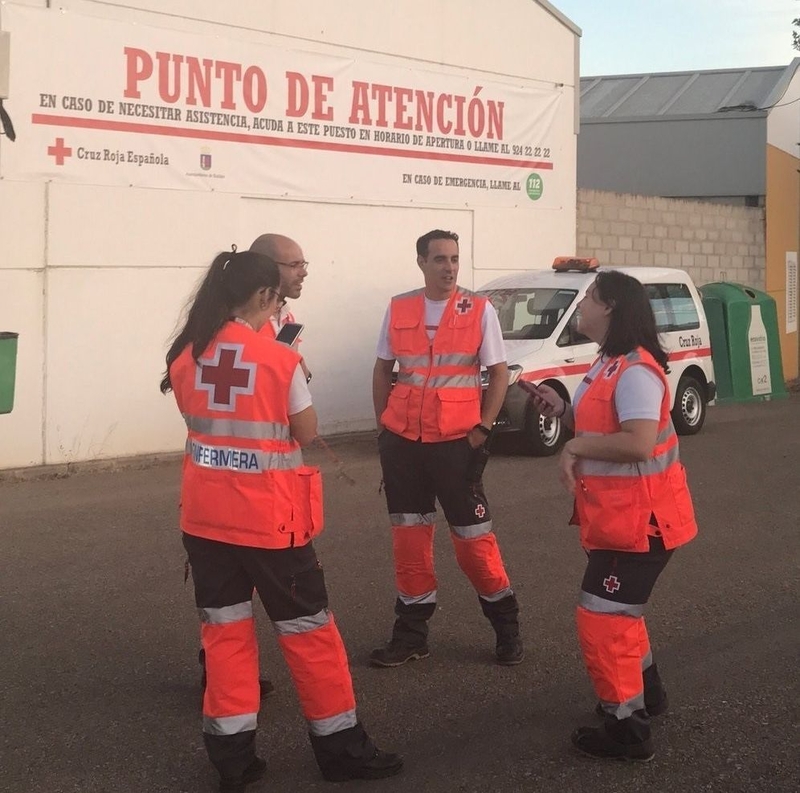 Cruz Roja atiende a nueve personas durante la noche en el recinto ferial de Badajoz