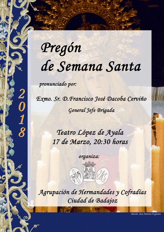 El Teatro López de Ayala acoge dos pregones de la Semana Santa