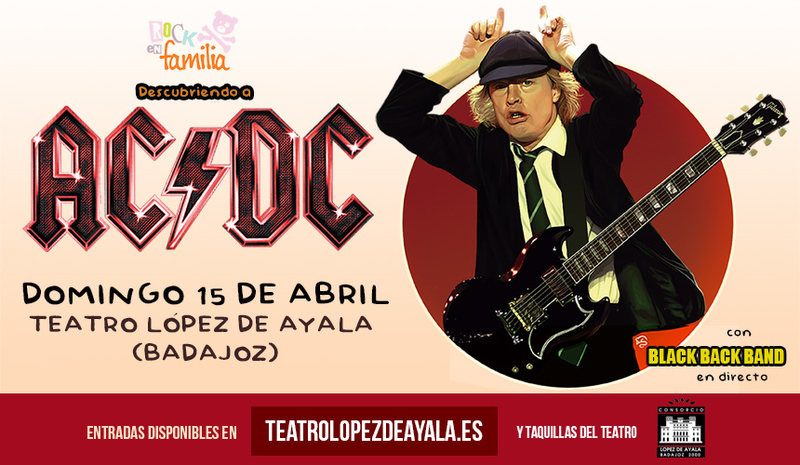 Descubriendo a AC/DC con Black Black band en directo, un espectáculo de rock para toda la familia en el López