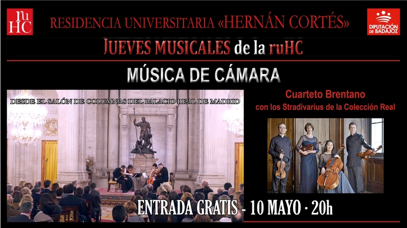 El Cuarteto Brentano en la Residencia Universitaria Hernán Cortés
