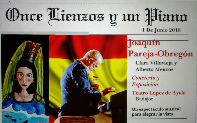 La Terraza del López acoge el espectáculo 'Once lienzos y un piano'