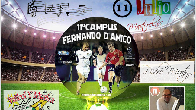 Máster class Fútbol y música en el campus Fernando dAmico