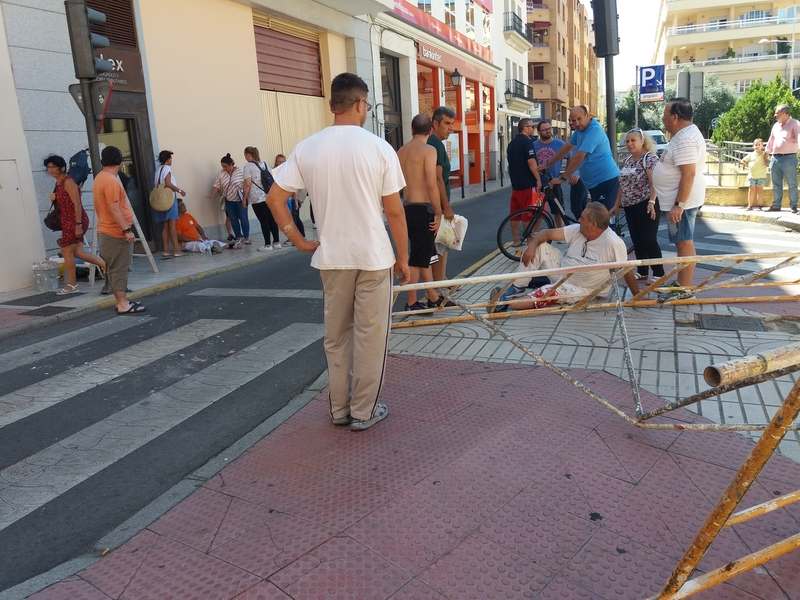 Heridos dos obreros en Badajoz tras desplomarse el andamio sobre el que trabajaban