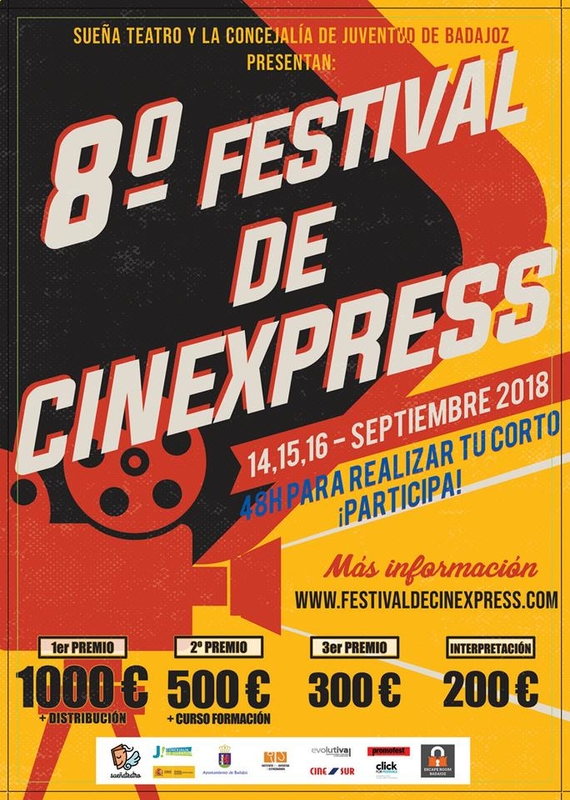 El ''VIII Festival de Cinexpress'' se celebrará los próximos 14, 15 y 16 de Septiembre