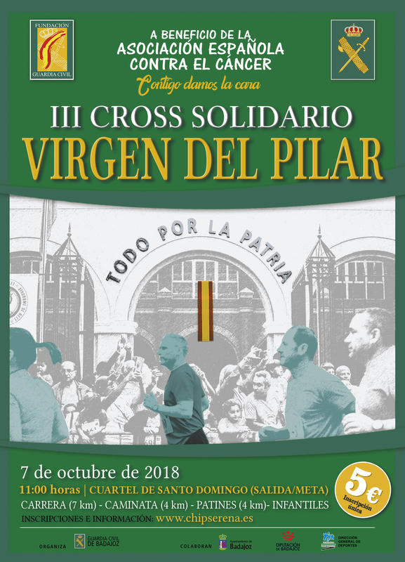III Cross Solidario organizado por la Guardia Civil de Badajoz a favor de la Asociación Española Contra el Cáncer