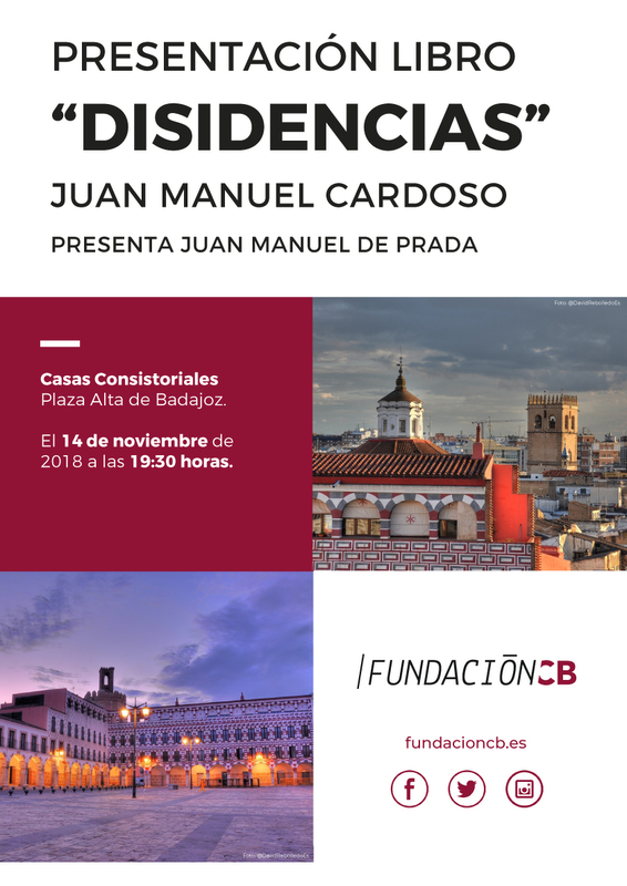 Juan Manuel Cardoso presenta ''Disidencias'' en las Casas Consistoriales