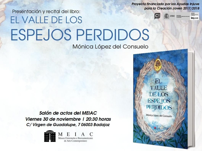 La escritora Mónica López del Consuelo visita Badajoz en su gira ''El valle de los espejos perdidos''