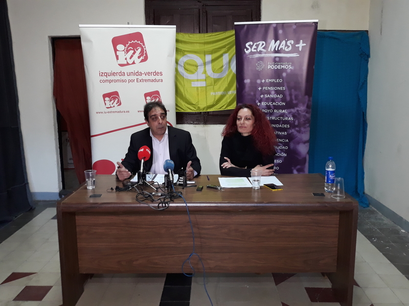 Podemos, IU y Equo, quieren confluir en una candidatura única a las elecciones municipales de Badajoz