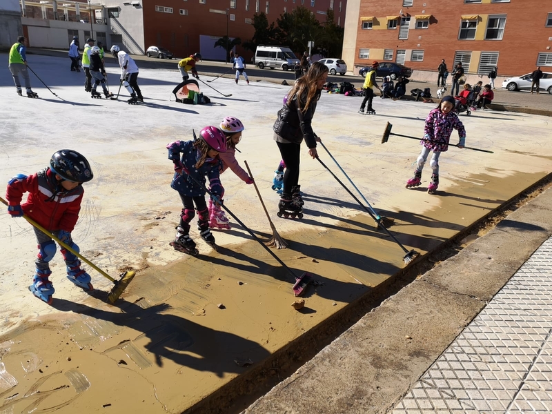 Vecinos de Cerro Gordo piden que se termine la nueva pista de patinaje 