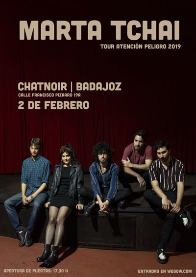 Inicia la gira de Marta Tchai con su nuevo disco Atención Peligro