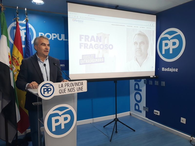 Fragoso presenta la web oficial de su candidatura con la que los ciudadanos podrán comunicarse directamente con él