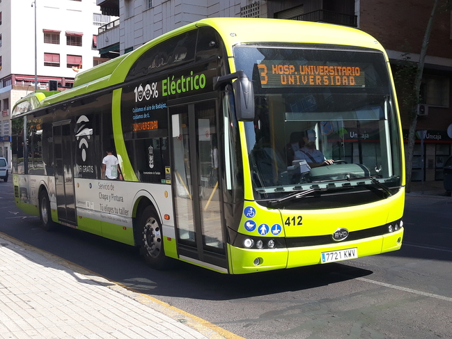 El ayuntamiento de Badajoz estudia la ampliación de nuevos autobuses eléctricos 