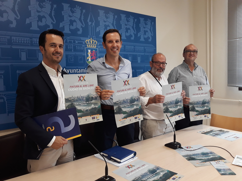 Artistas de toda España y Portugal se darán cita en Badajoz en el XX Concurso de Pintura al aire libre