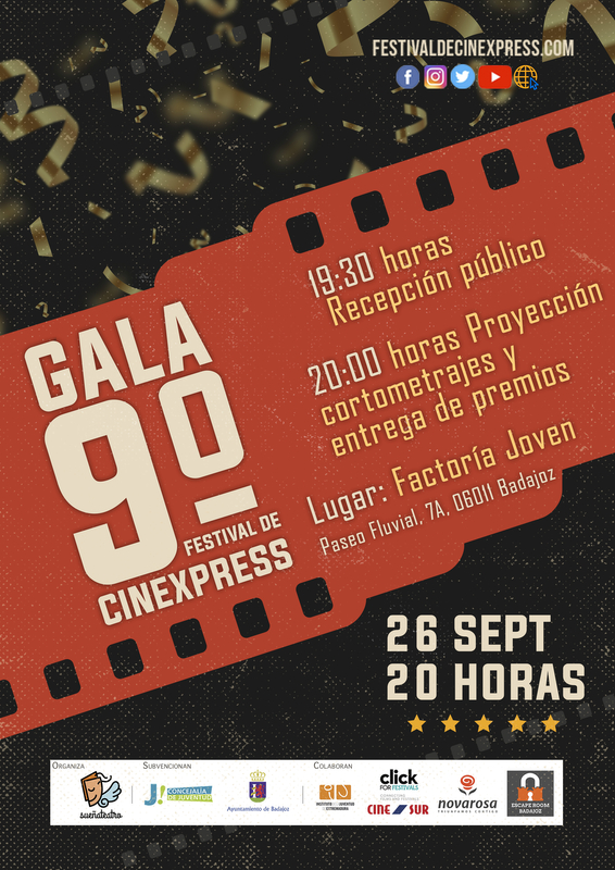 Proyección de todos los Cortometrajes presentados a la 9 edición del Festival Cinexpress 