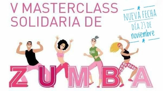 V Masterclass Solidaria de Zumba el próximo 23 de noviembre en El Vivero